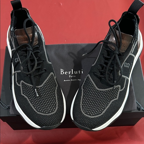 Berluti Shadow Knit Men's Sneakers - Picture 1 of 12